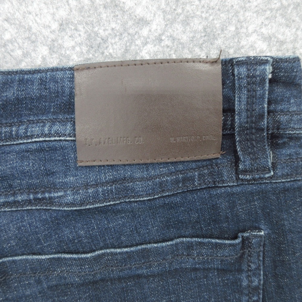 TK Axel Jeans Mens 38x31 Blue Slim Boot Dark Wash Denim Stretch Modern Fit - Picture 14 of 16
